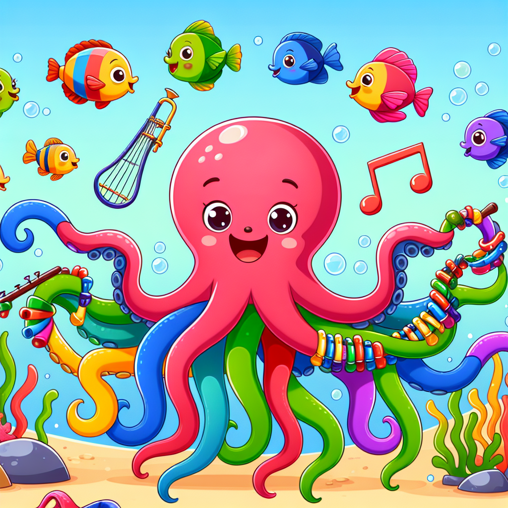 Friendly Octopus Orchestra Numbered Painting Kits