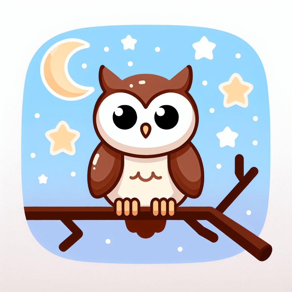 Curious Owl's Night Out Numbered Painting Kits