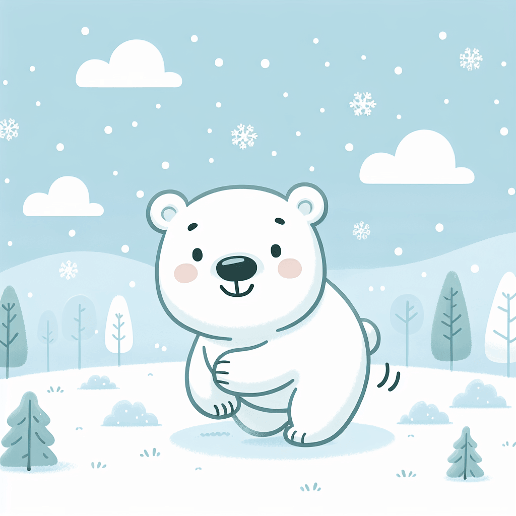 Whimsical Polar Bear Adventure Paint By Color