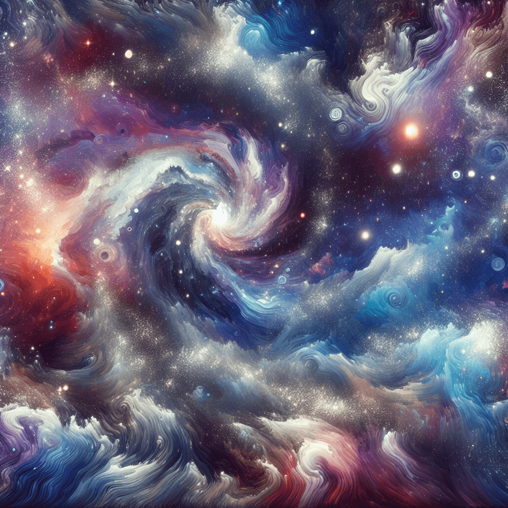 Cosmic Abstract Explorations Paint By Numbers Art