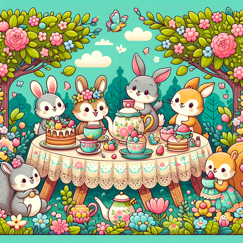 Lovely Garden Tea Party Paint By Number