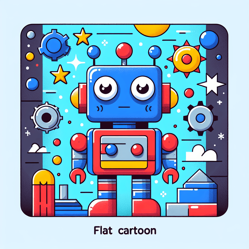 Colorful Robot Paint By Numbers