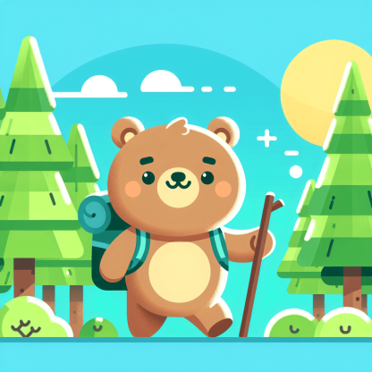 Friendly Explorer Bear Paint By Numbers Kits