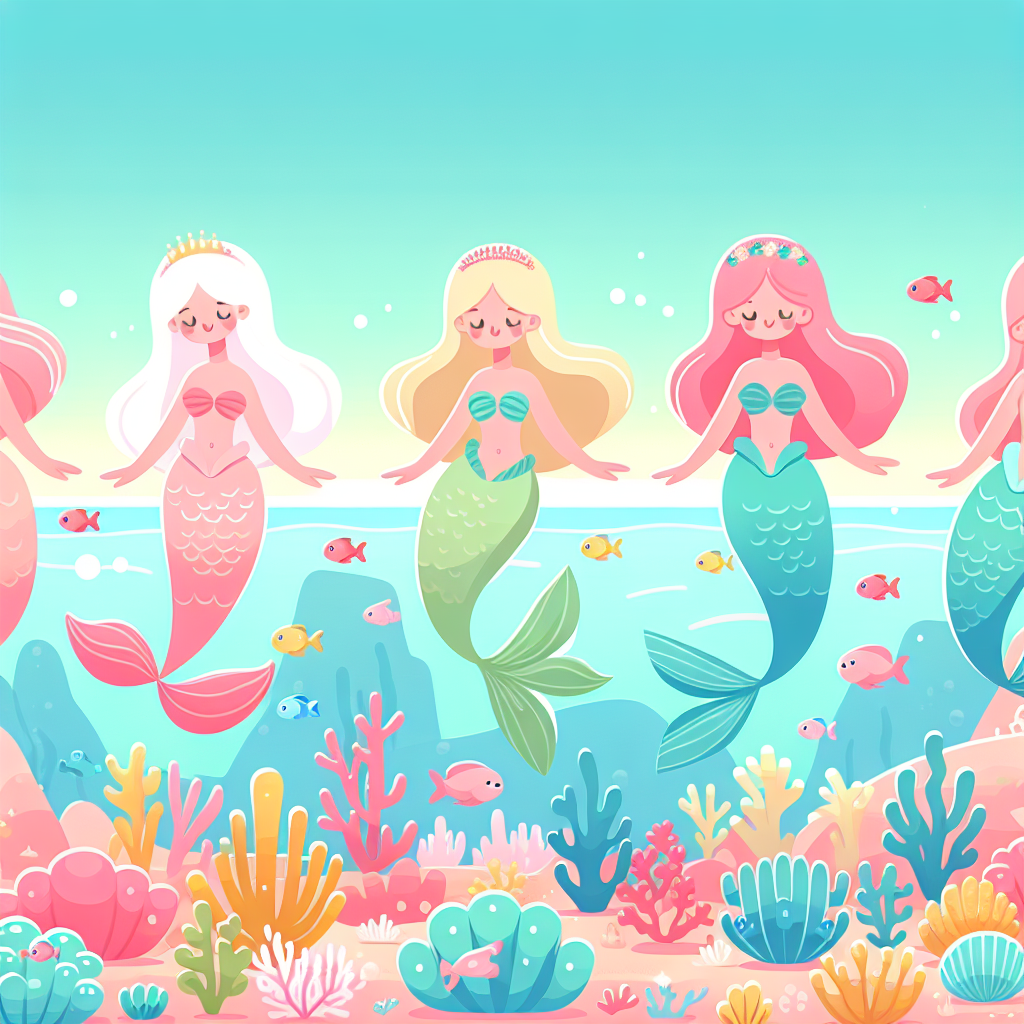 Little Mermaid Lagoon Paint By Color