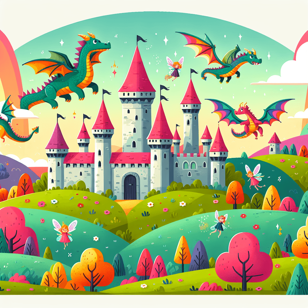 Vibrant Fantasy Landscapes Number Painting