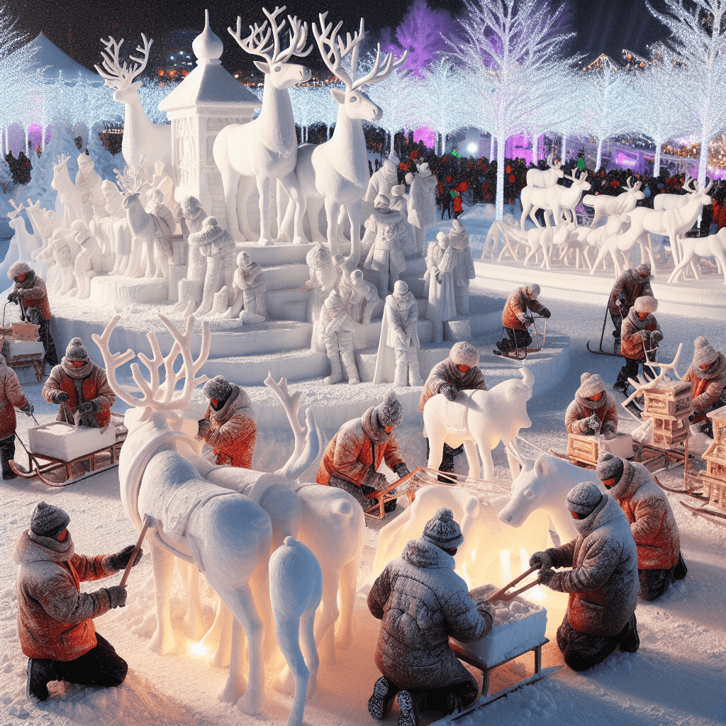 Kiruna Snow Festival - Kiruna, Sweden Paint By Numbers Kits