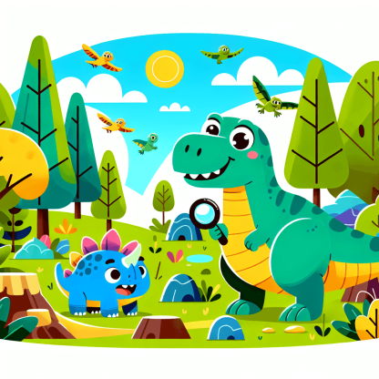 Dino Detective Adventure DIY Paint By Numbers