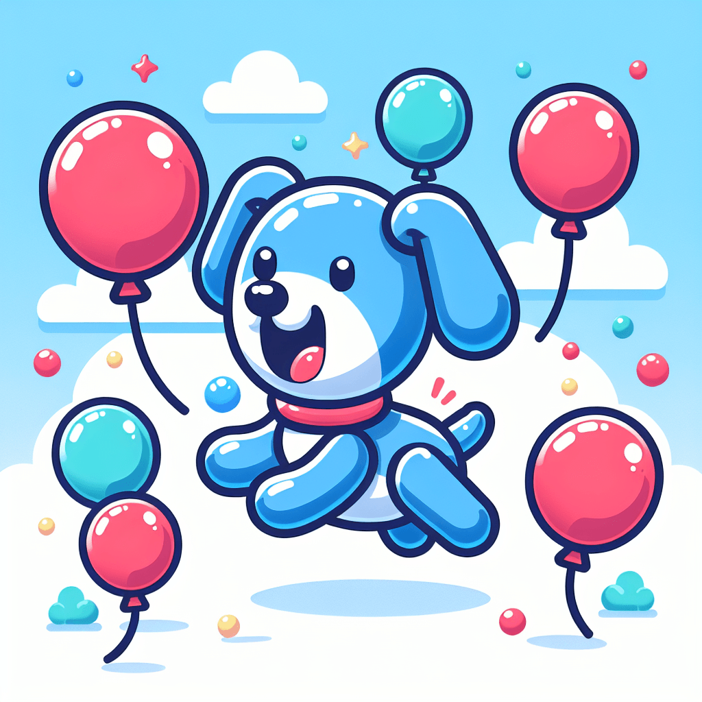 Bouncing Balloon Dog Paint By Numbers Kits
