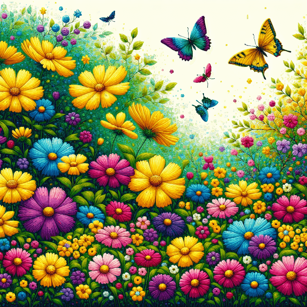 Butterfly Garden Harmony Painting Number Kit