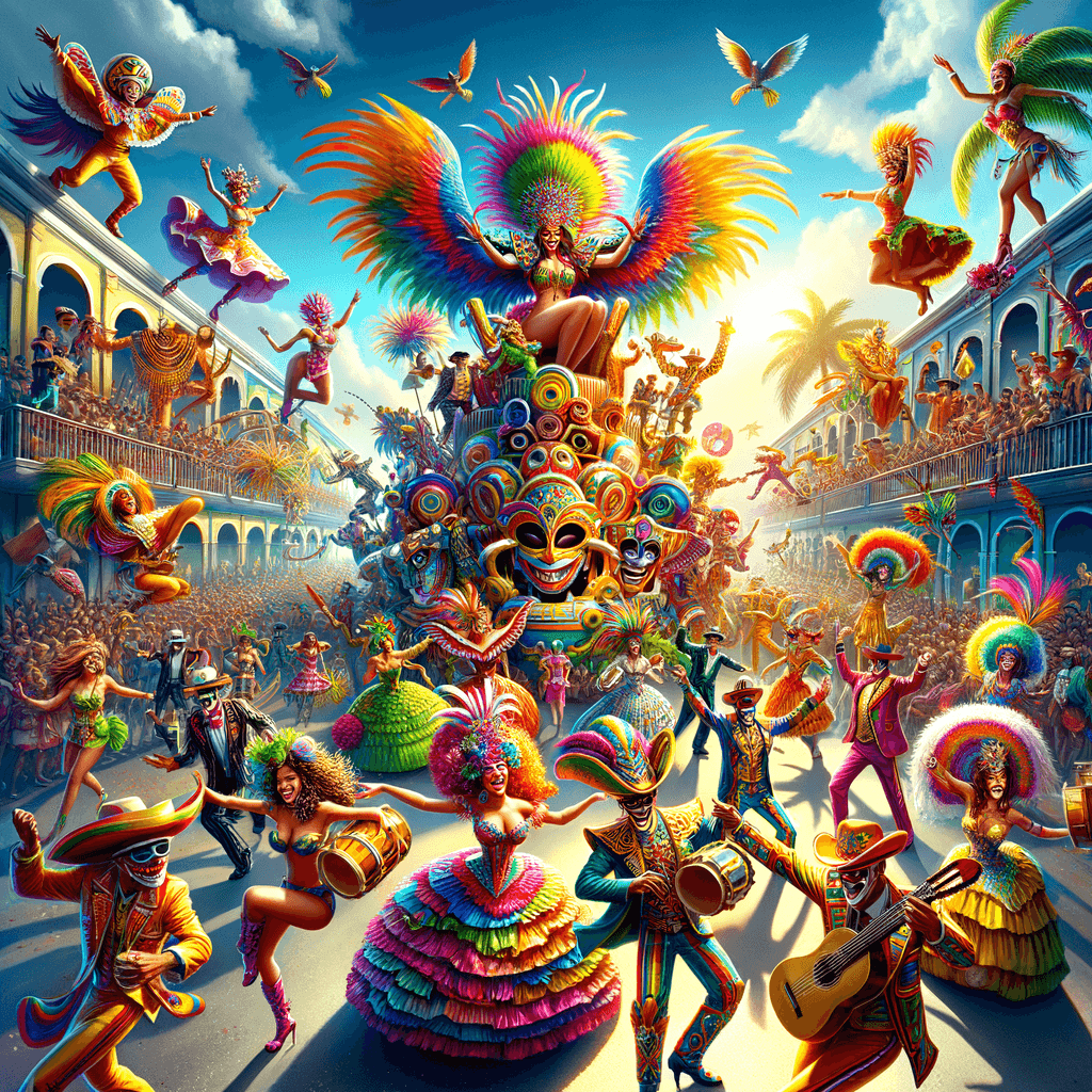 El Carnaval De Barranquilla - Colombia DIY Paint By Numbers