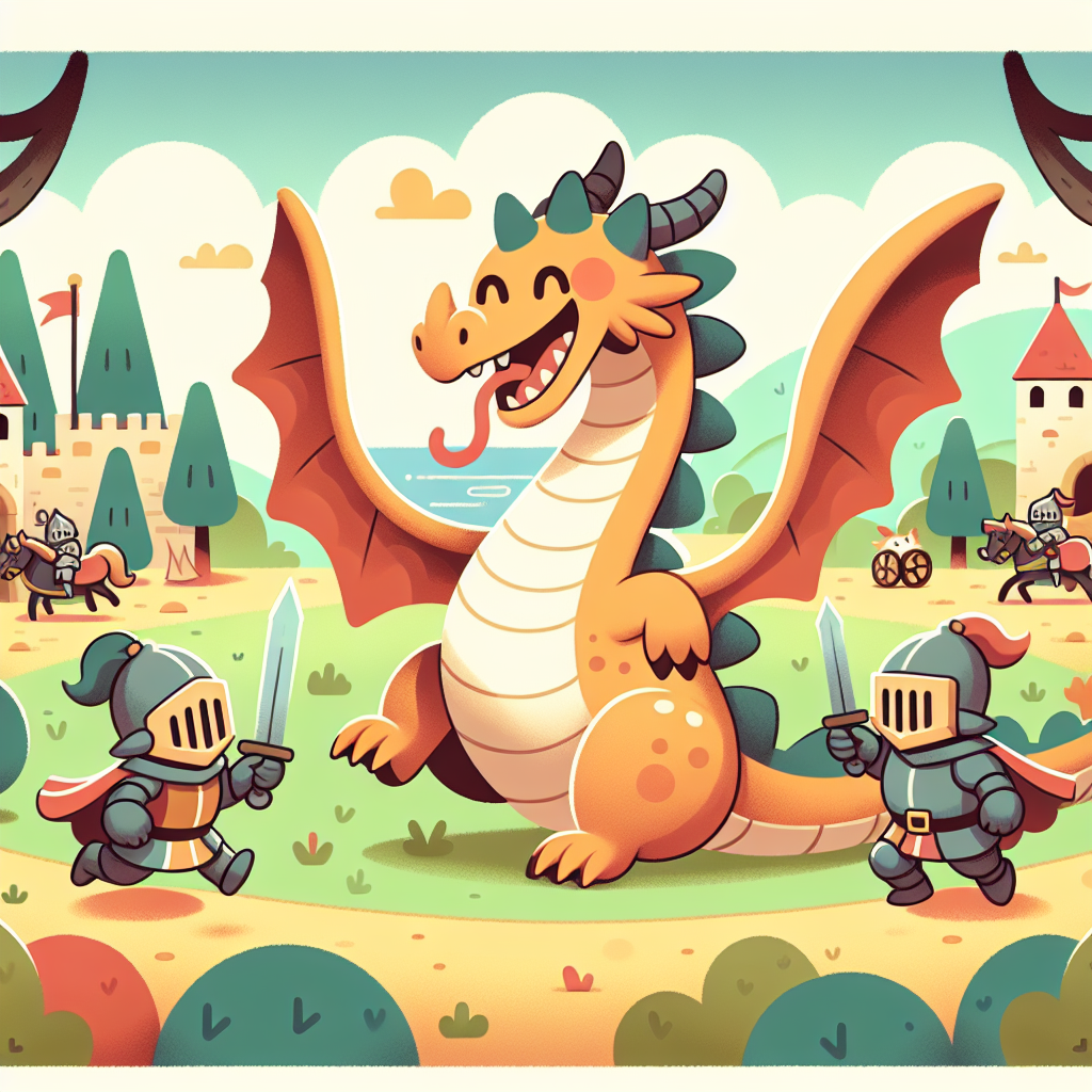 Knights And Dragon Friends Painting By Numbers Kit