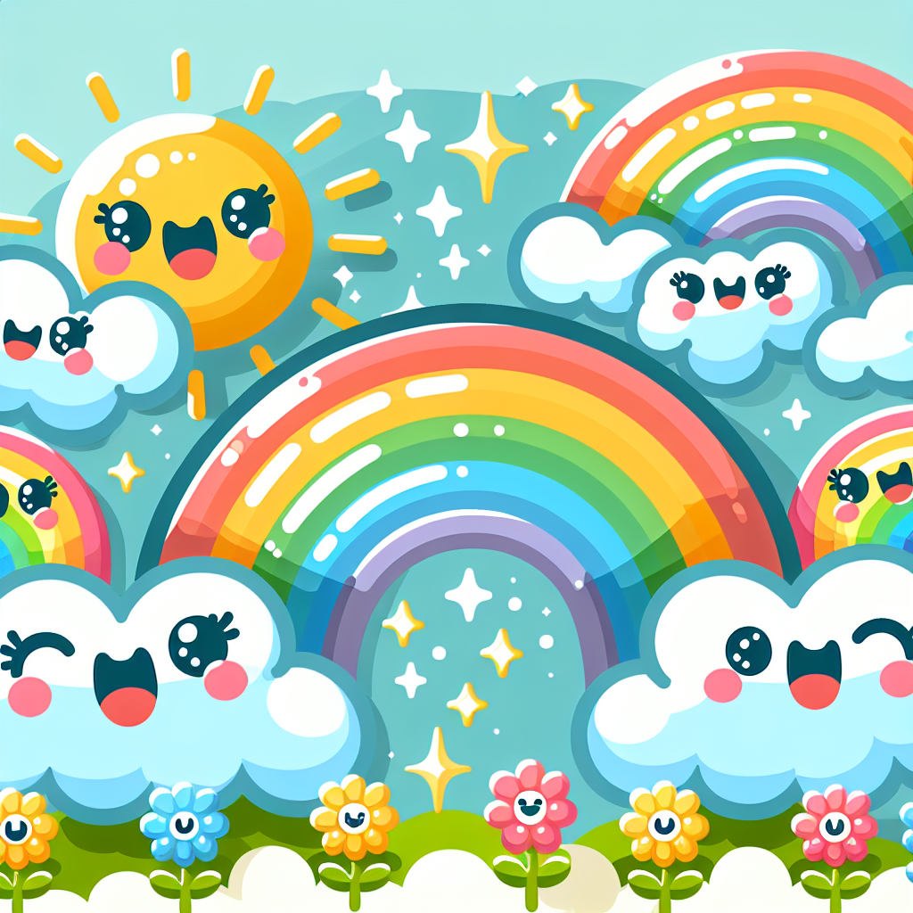Cheerful Rainbow Friends Numbered Painting Kits
