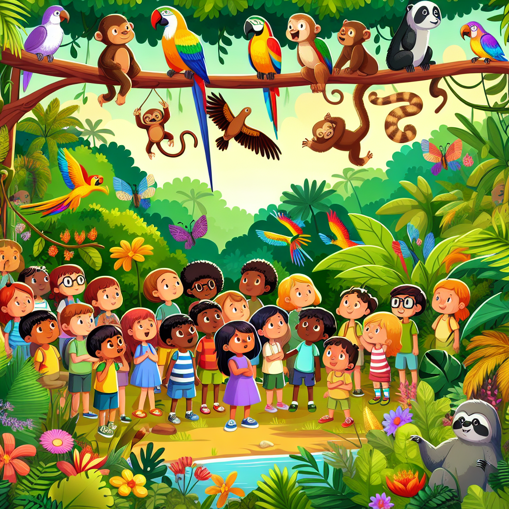 Joyful Rainforest Exploration Paint By Number