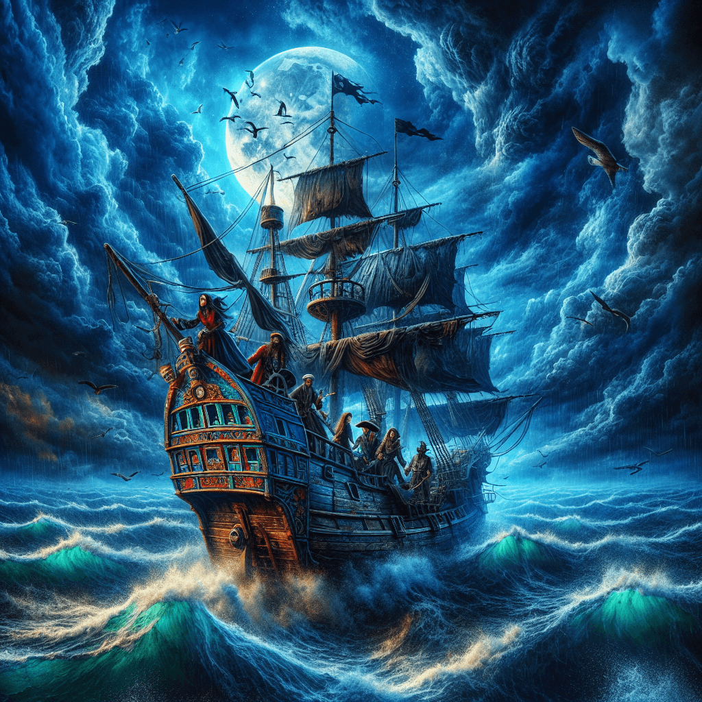 Fantasy Pirate Voyage Paint By Color
