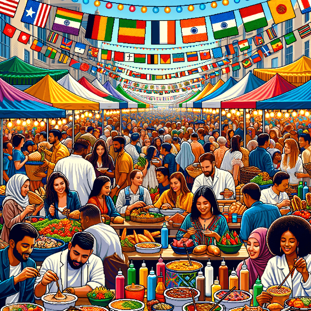 The International Festival Of Street Food Paint By Numbers