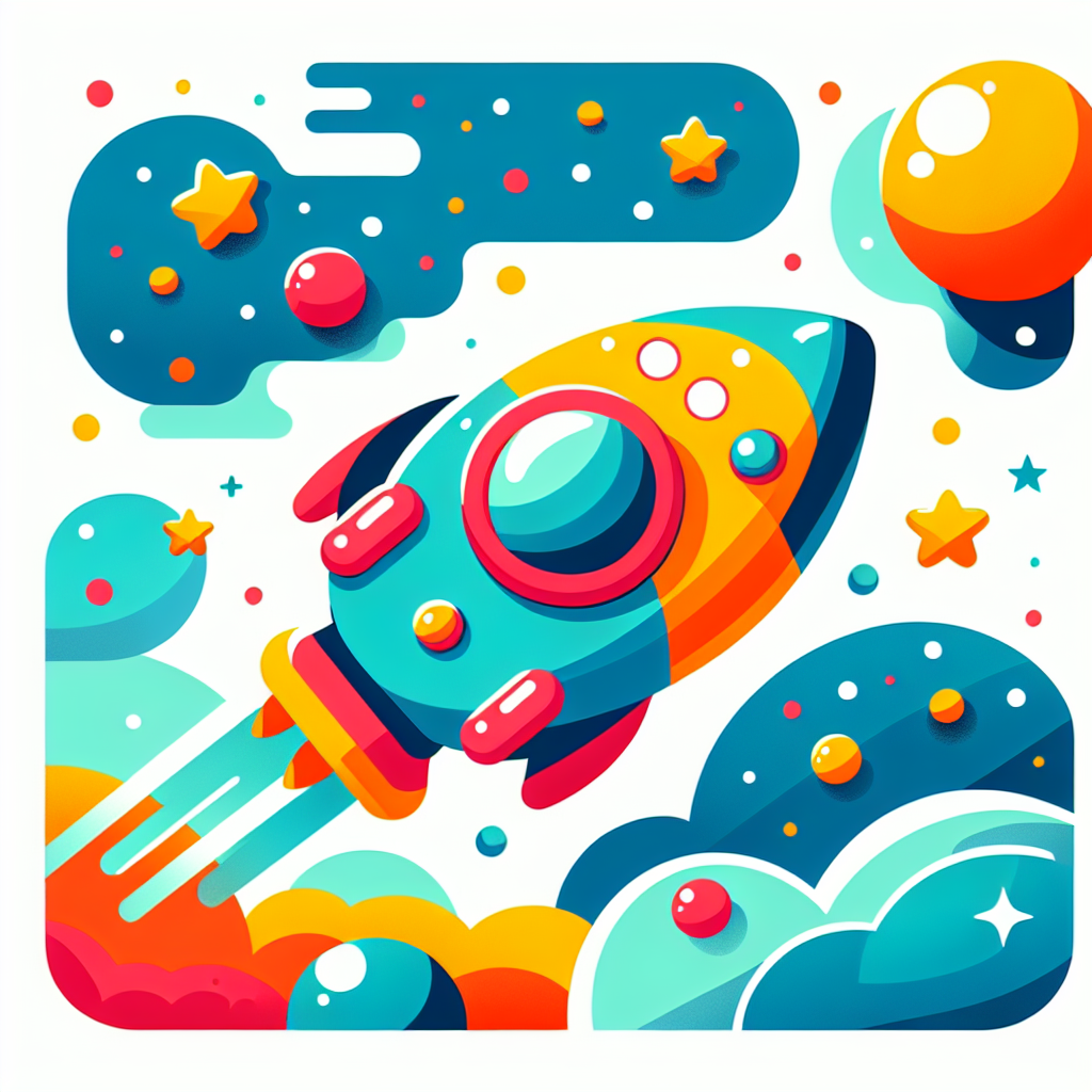 Cool Spaceship DIY Paint By Numbers