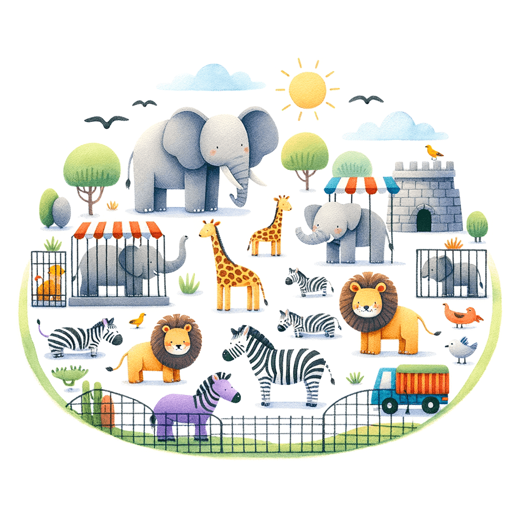 Zoo Safari Adventure Painting By Numbers Kit
