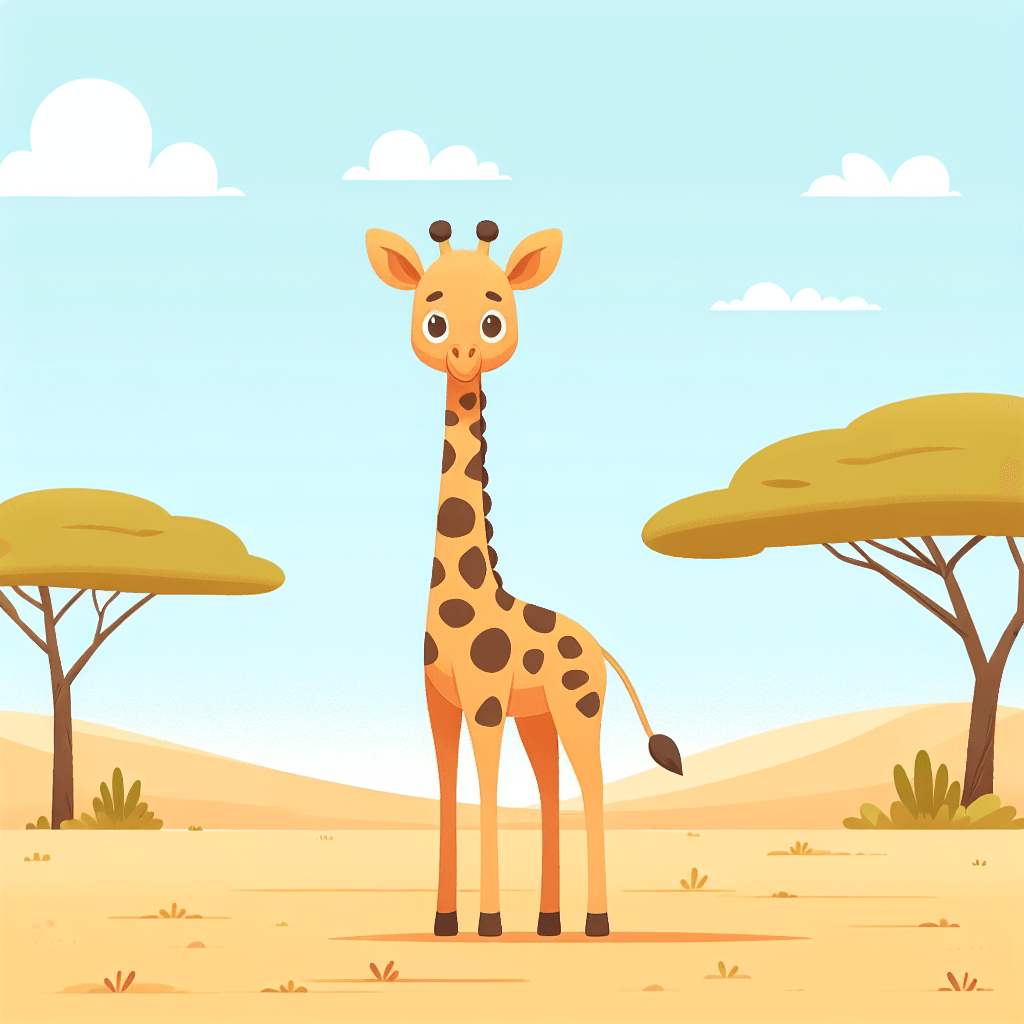 Friendly Giant Giraffe Paint By Color
