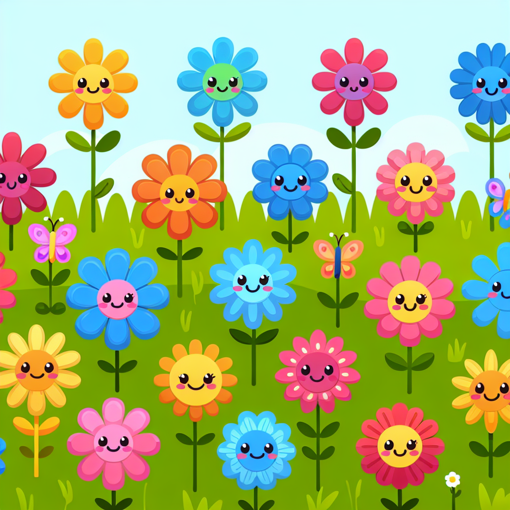 Whimsical Wildflower Wander Paint By Numbers Art