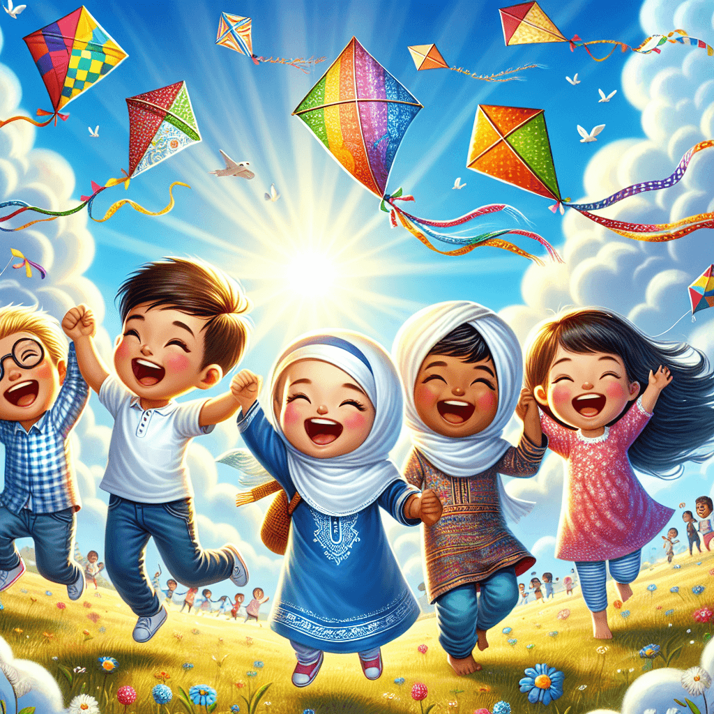 Kite Flying In The Park Numbered Painting Kits