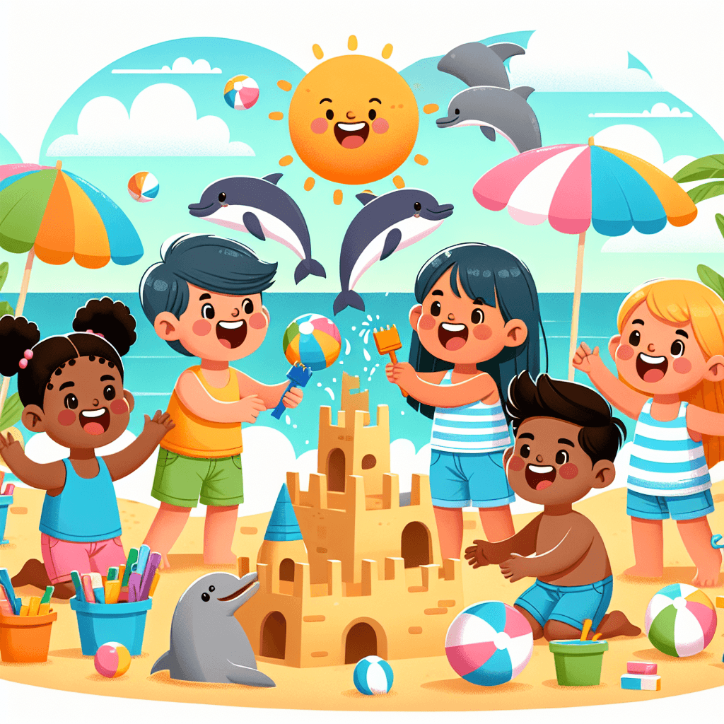 Sunny Summer Beach Day DIY Paint By Numbers