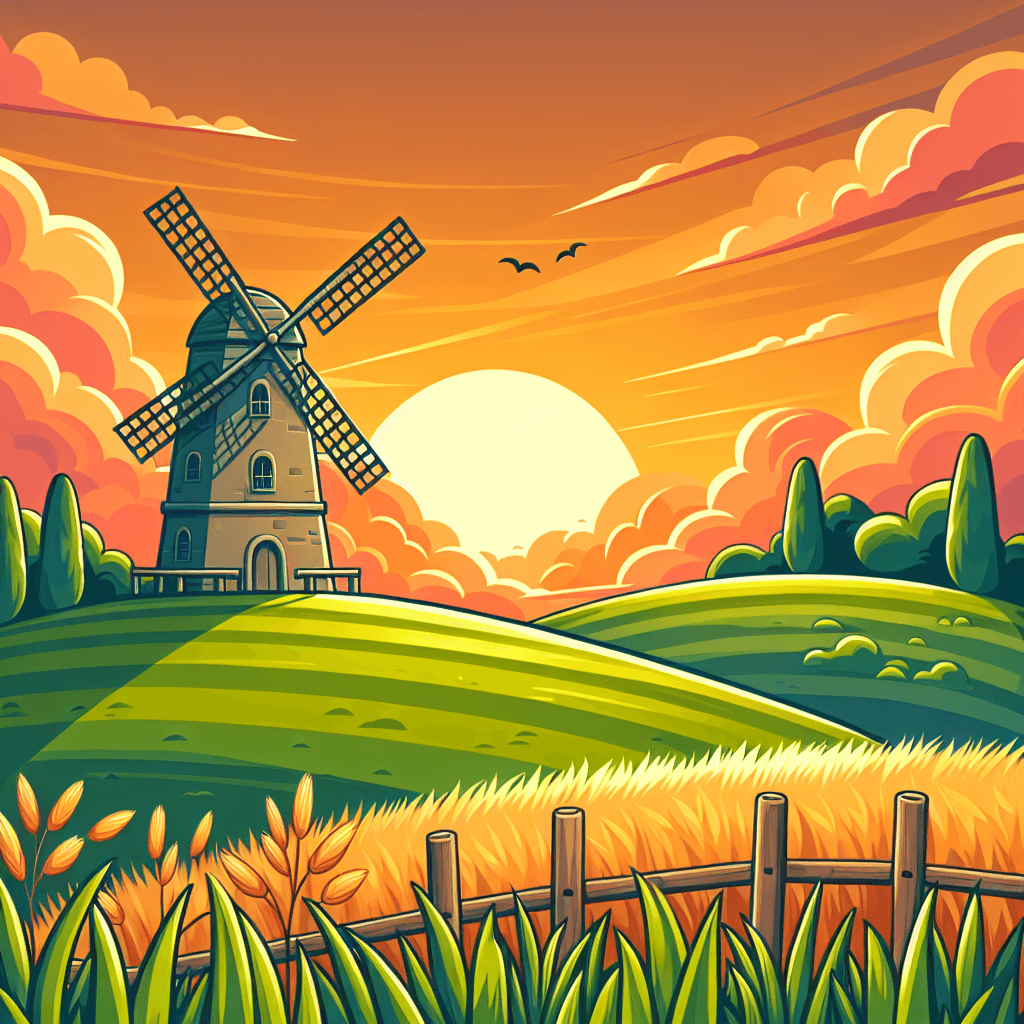 Windy Windmill Wonder Painting Number Kit
