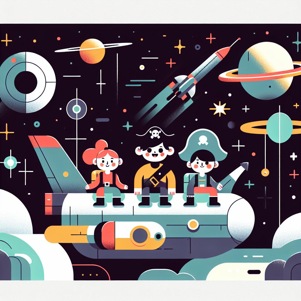 Space Pirate Adventures Paint By Numbers Art