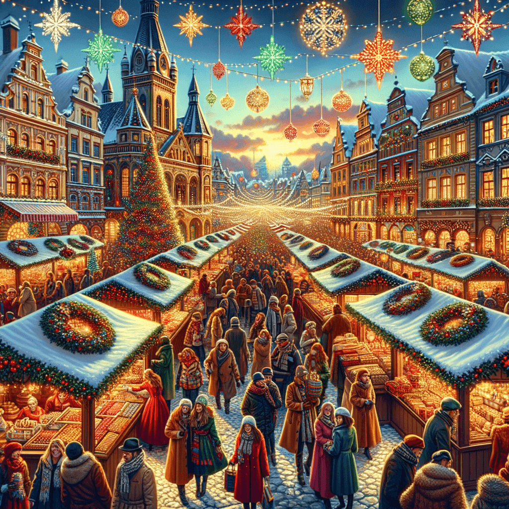 Harrogate Christmas Market - England Number Painting