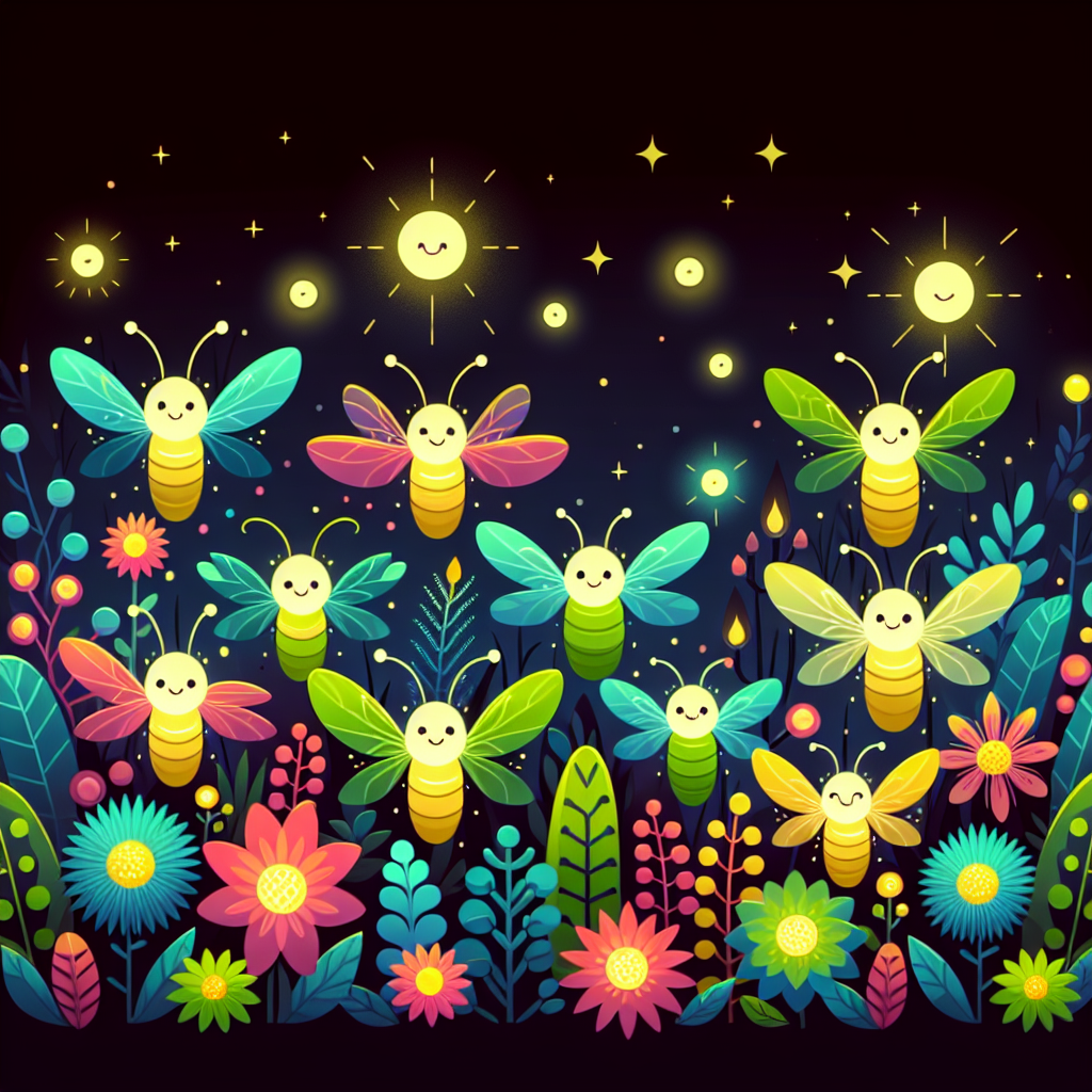 Fabulous Fireflies Paint By Numbers Art