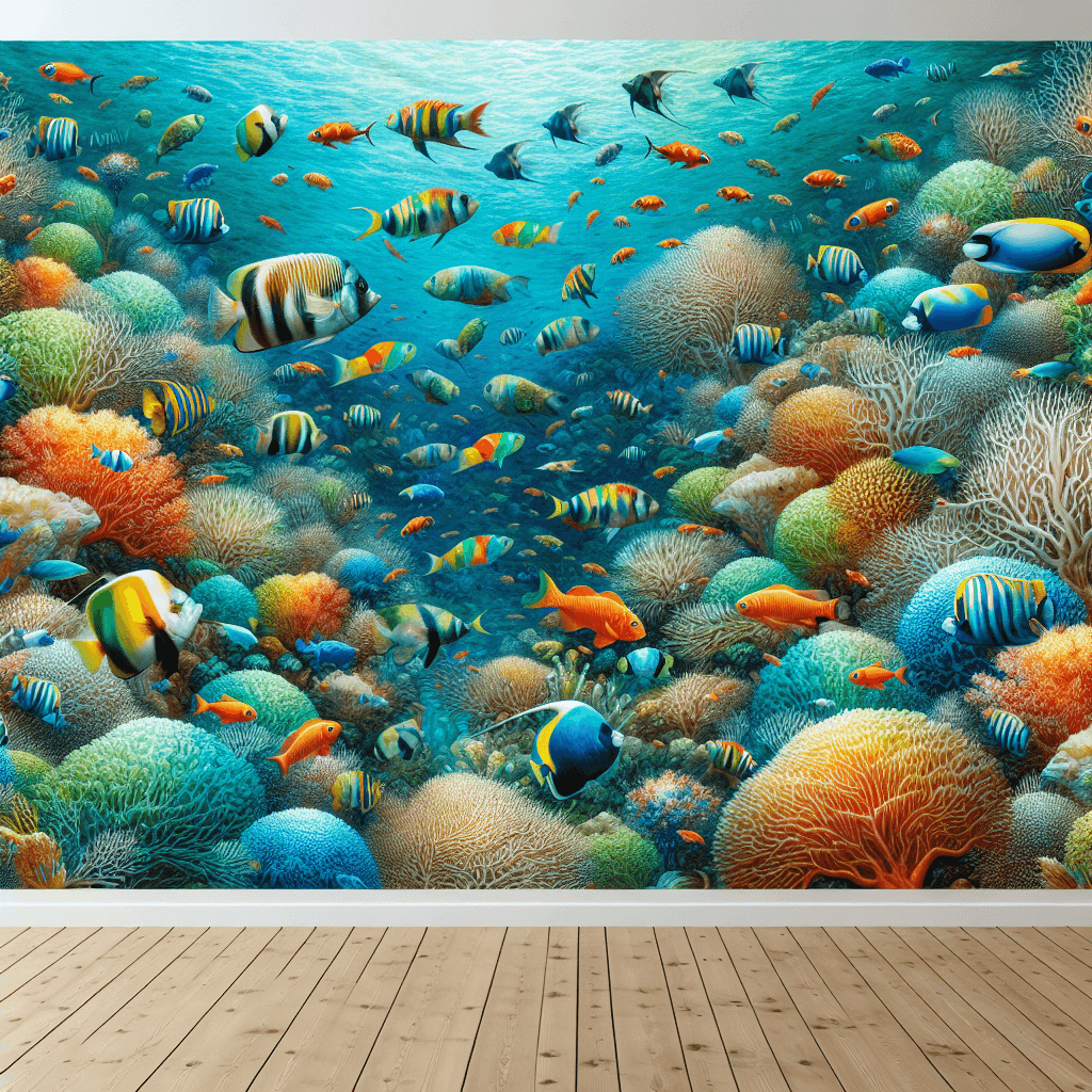 Vibrant Undersea Life Painting Number Kit
