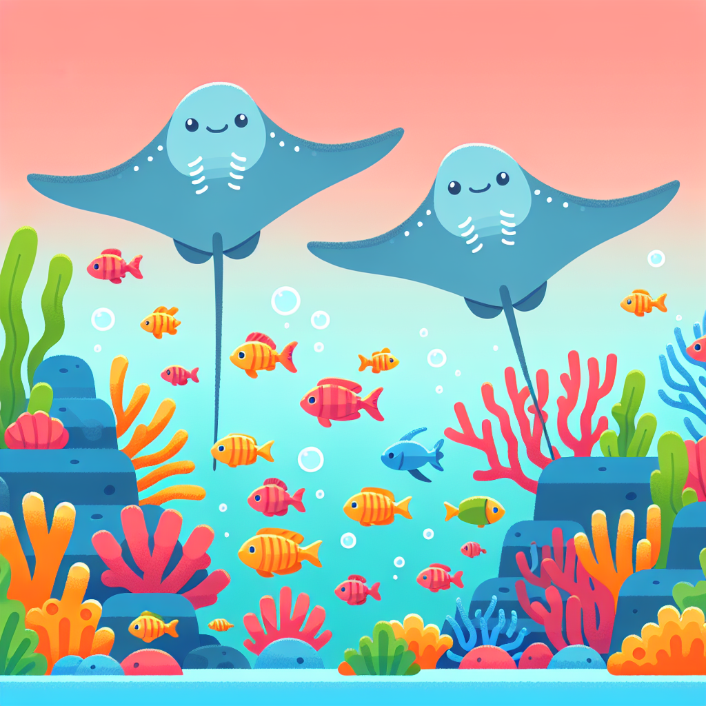 Rocky Reefs And Rays Paint By Numbers Art