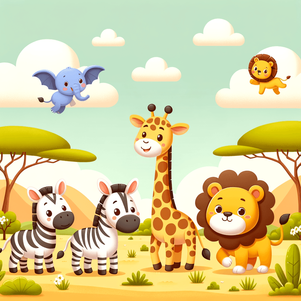Happy Safari Paint By Color