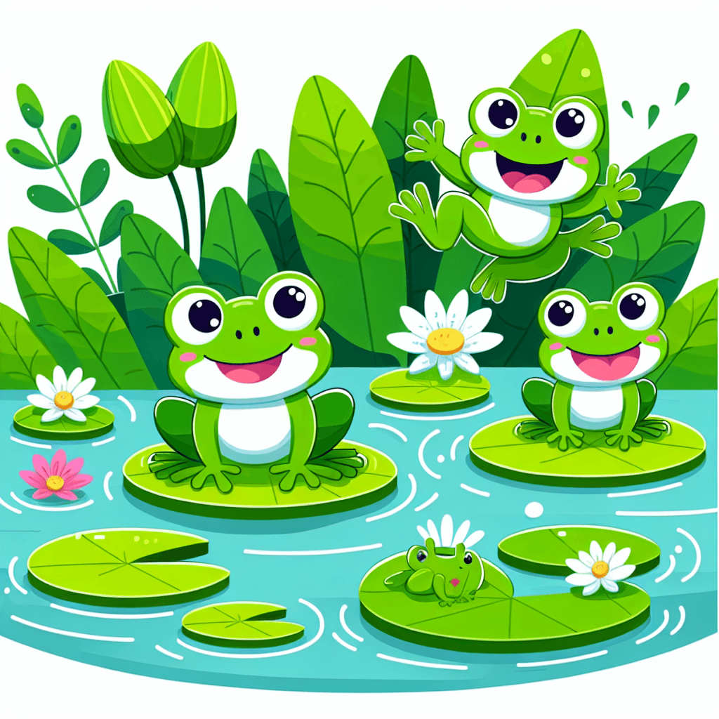 Bubbly Frogs Painting Number Kit