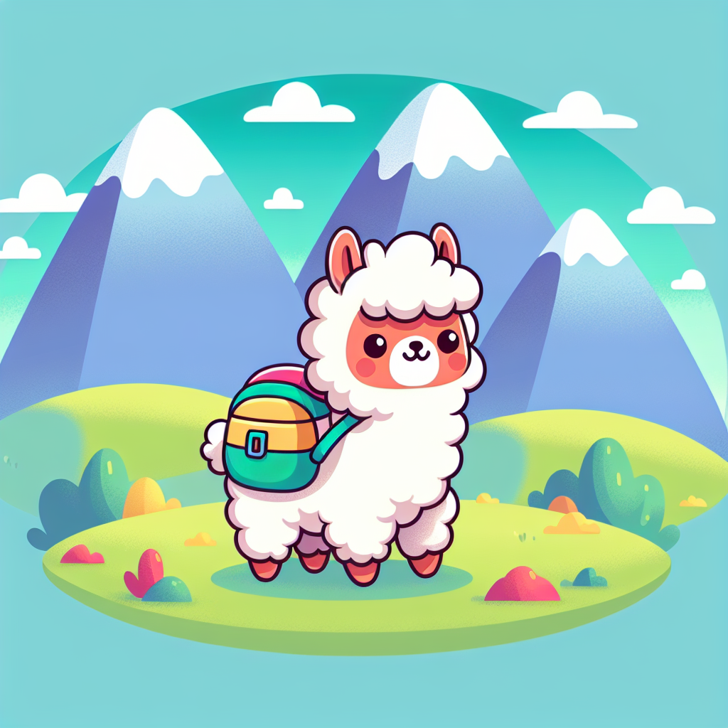 Adventure Alpaca Trek Painting Number Kit