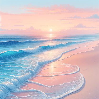 Coastal Bliss Beachscape Paint By Color