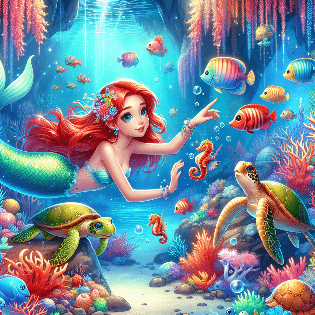 Little Mermaid's Ocean Adventure Paint By Numbers Kits