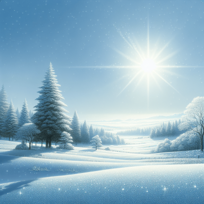 Glistening Winter Landscape DIY Paint By Numbers