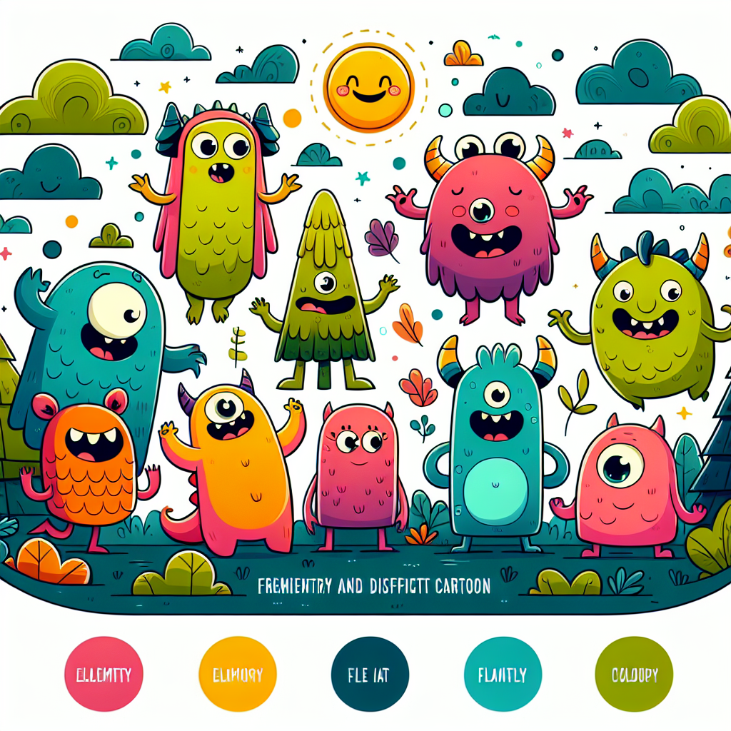 Fantasy Monster Friends Paint By Numbers Art