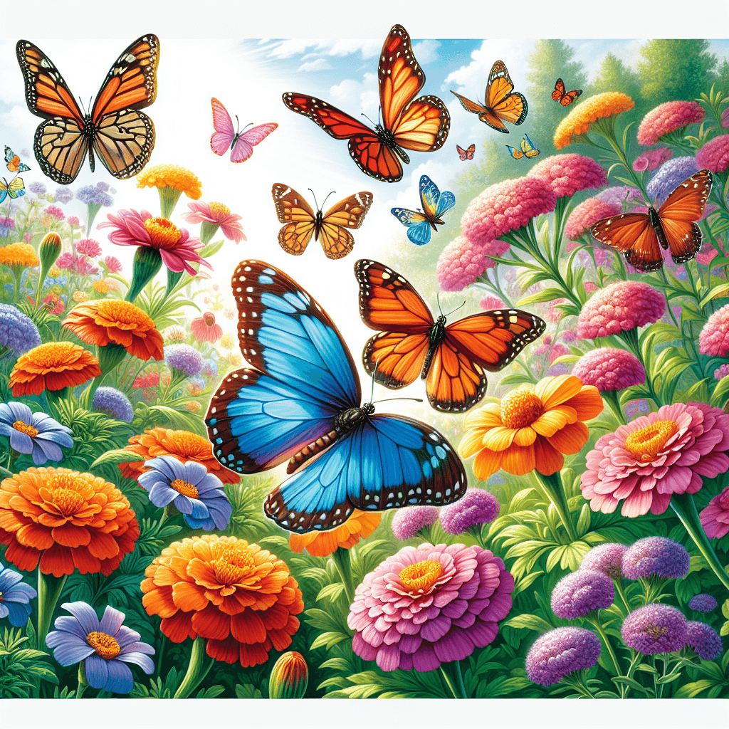 Colorful Butterfly Haven Paint By Numbers Kits