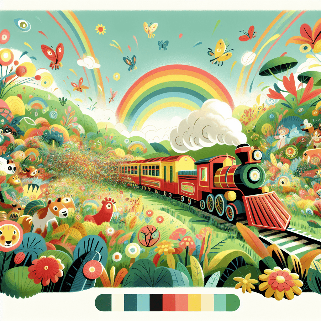 Whimsical Train Journey Painting By Numbers Kit