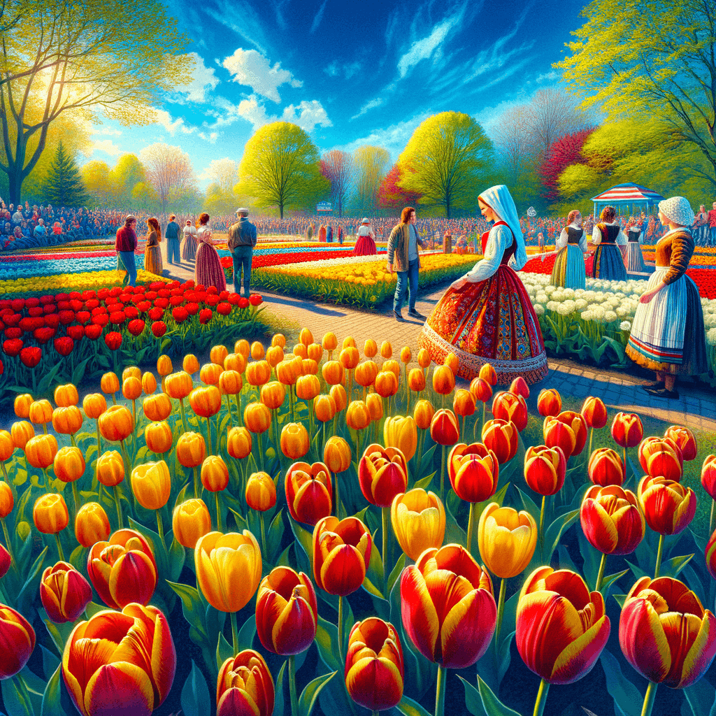 Tulip Time Festival - Holland, Michigan, USA Paint By Color