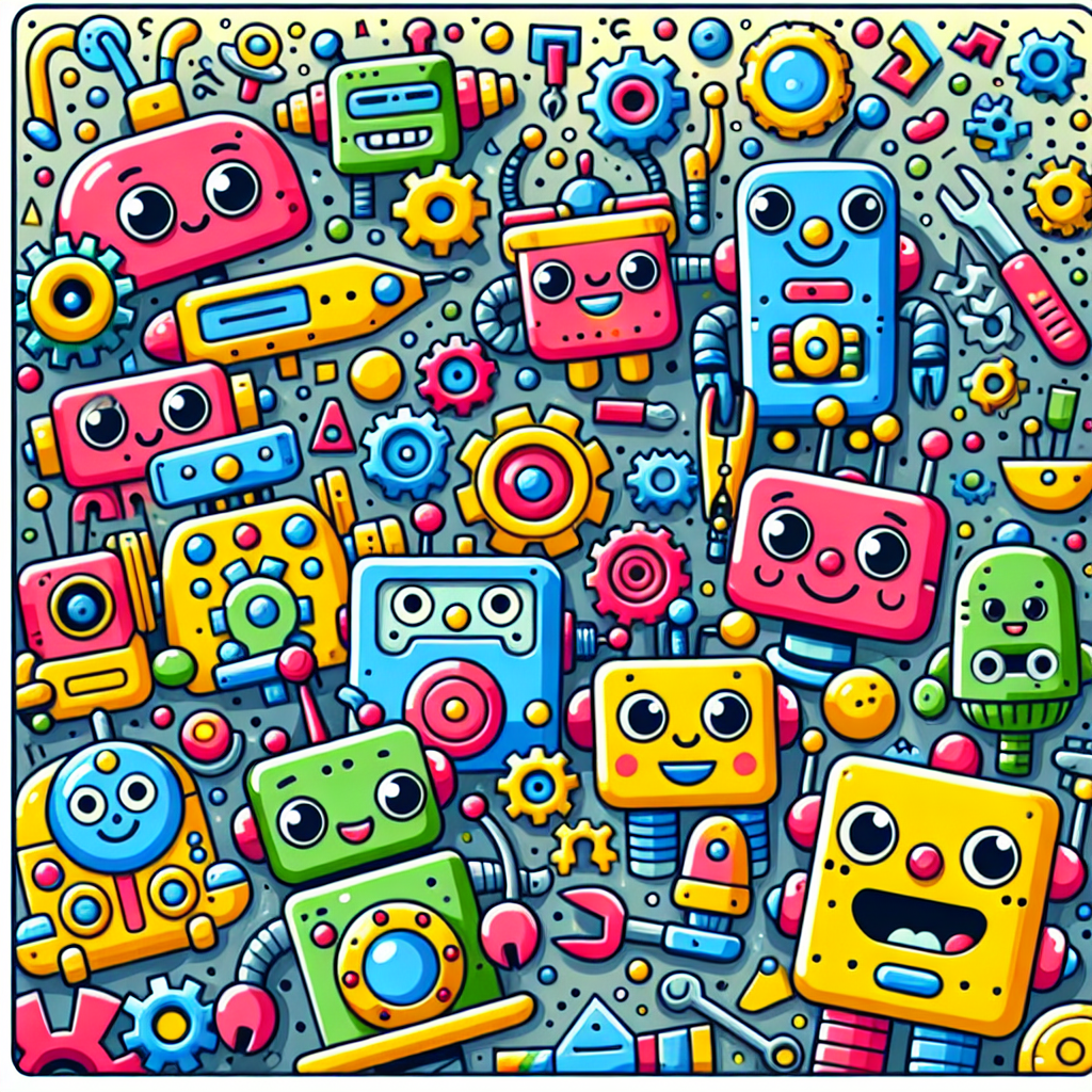 Creative Robot Builders Painting By Numbers Kit