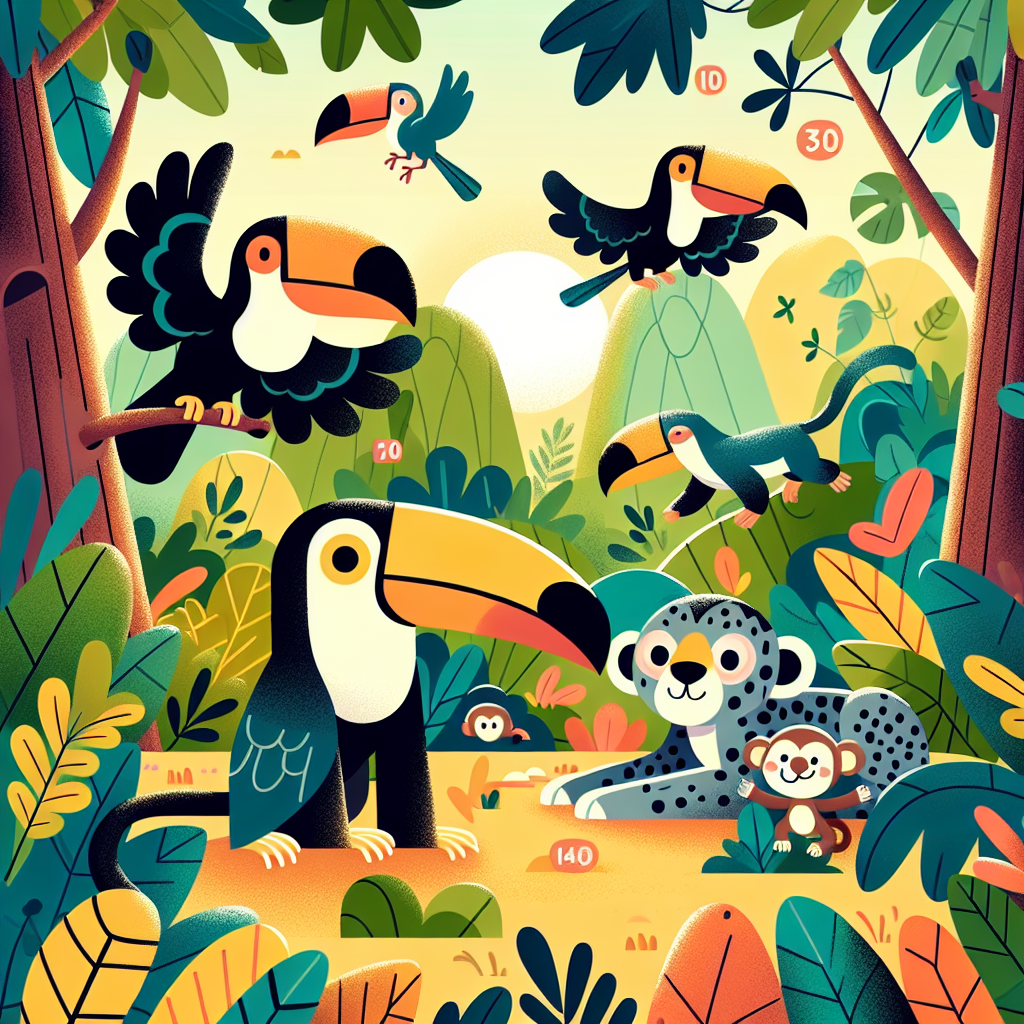 Jolly Jungle Frolic Painting Number Kit
