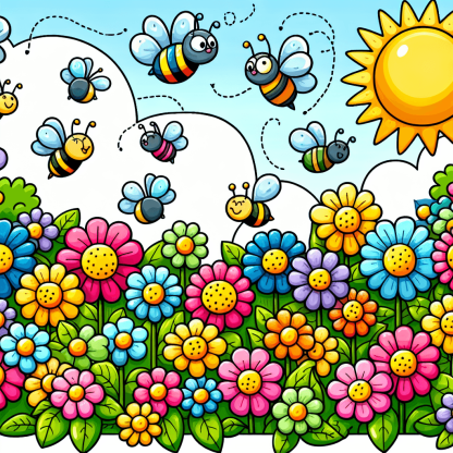 Happy Flower Garden Paint By Numbers Kits