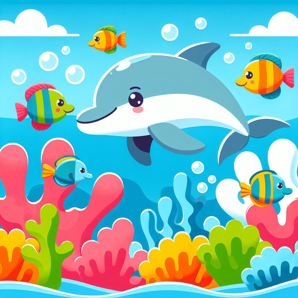 Friendly Sea Creature Exploration Paint By Numbers Art