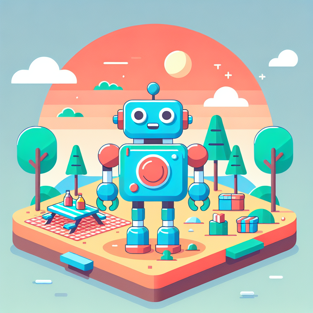 Friendly Robot's Big Day Out Paint By Color