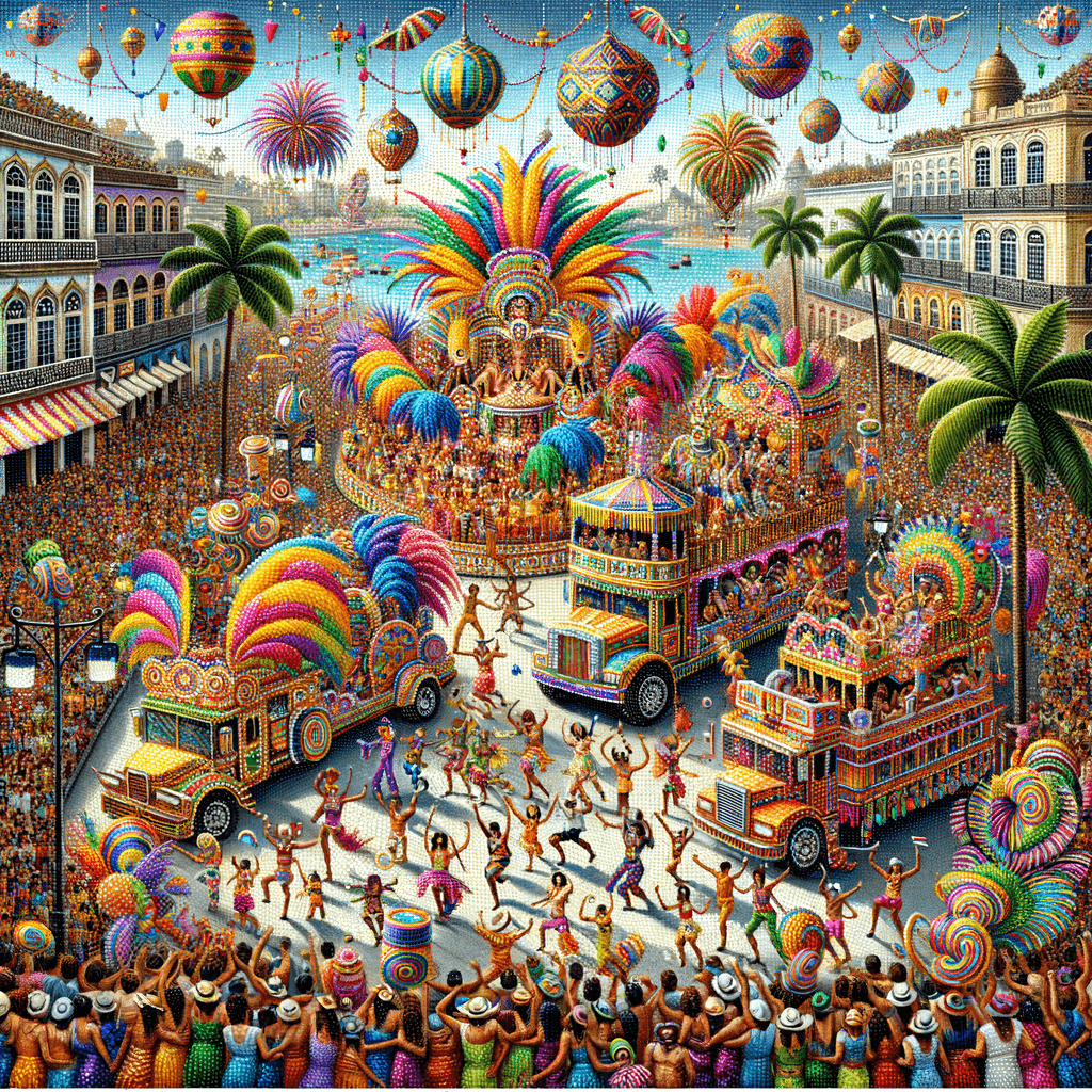 Carnaval De Salvador Paint By Numbers Art