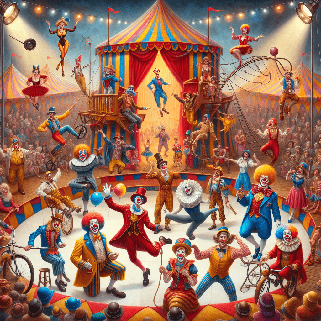 Playful Circus Fantasy Paint By Numbers Art
