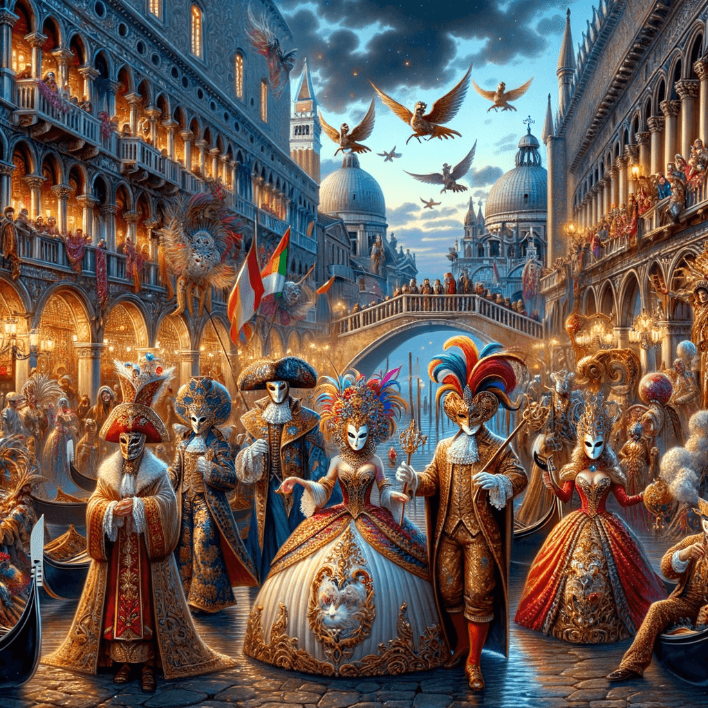Venice Carnival - Venice, Italy Numbered Painting Kits