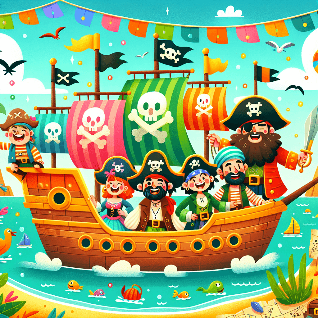 Adventure On The Pirate Ship DIY Paint By Numbers